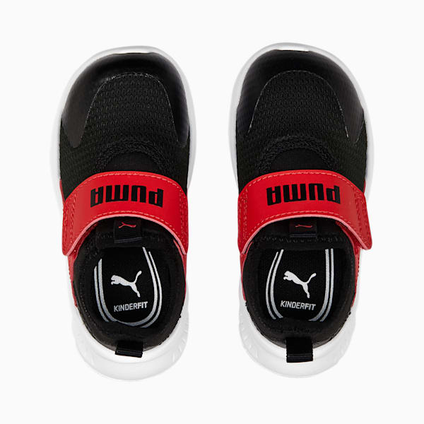 ベビー プーマ エボルブ スリップオン スニーカー 12-16cm, PUMA Black-For All Time Red-PUMA White, extralarge-JPN
