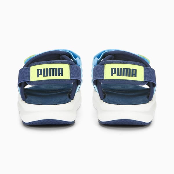 PUMA Evolve Little Kids' Sandals , Dark Night-Hero Blue-Lily Pad, extralarge