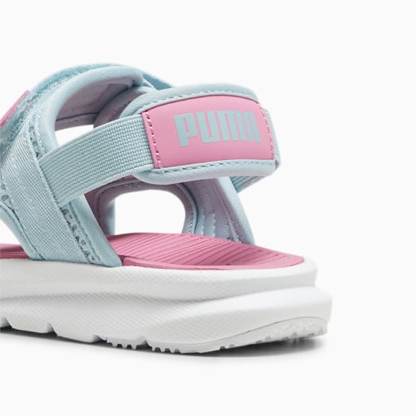 PUMA Evolve Little Kids' Sandals , Turquoise Surf-Fast Pink-PUMA White, extralarge