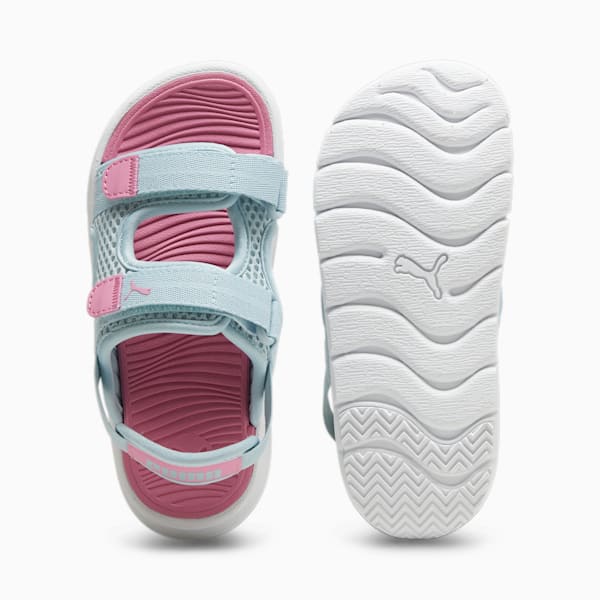 Sandalias para niños PUMA Evolve, Turquoise Surf-Fast Pink-PUMA White, extralarge