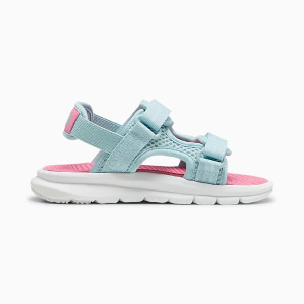 PUMA Evolve Little Kids' Sandals , Turquoise Surf-Fast Pink-PUMA White, extralarge