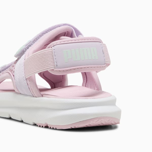 PUMA Evolve Little Kids' Sandals , Rose Mauve-Lilac Frost-Peaceful Blue, extralarge