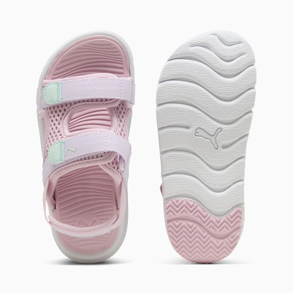 PUMA Evolve Little Kids' Sandals , Rose Mauve-Lilac Frost-Peaceful Blue, extralarge
