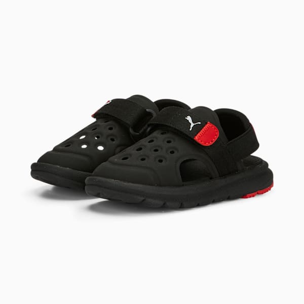 ベビー プーマ エヴォルブ サンダル 12-16.5cm, PUMA Black-PUMA White-For All Time Red, extralarge-JPN