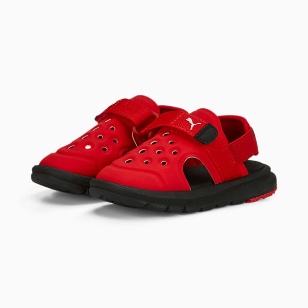 ベビー プーマ エボルブ サンダル AC 13-15cm, For All Time Red-PUMA Black-PUMA White, extralarge-JPN