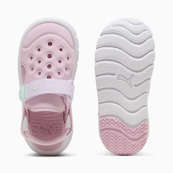 Sandalias para bebé con cierre alterno PUMA Evolve, Rose Mauve-Lilac Frost-Peaceful Blue, extralarge
