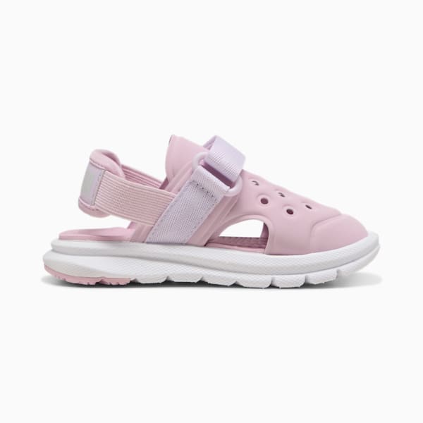 Sandalias para bebé con cierre alterno PUMA Evolve, Rose Mauve-Lilac Frost-Peaceful Blue, extralarge