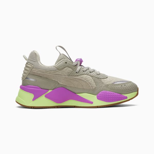 PUMA x RON FUNCHES RS-X Sneaker , Pebble Gray-Pebble Gray-Fizzy Apple, extralarge