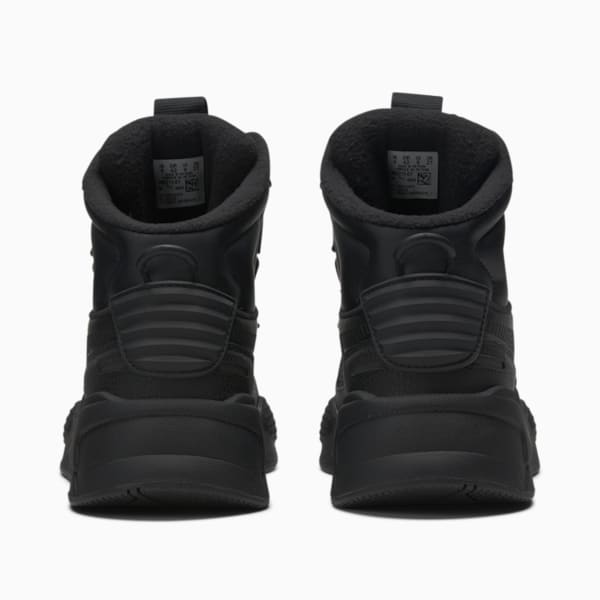 RS-X Mid Leather Sneakers, Puma Black-Puma Black, extralarge