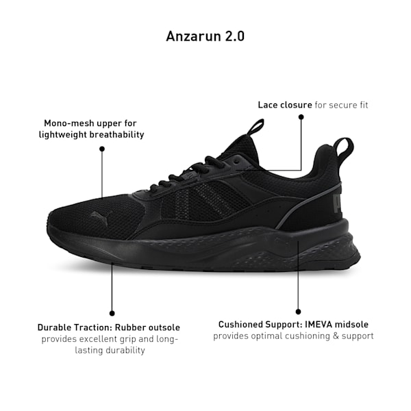 Anzarun 2.0 Sneakers, PUMA Black-Shadow Gray, extralarge-IND
