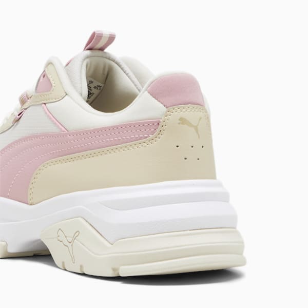 Cassia Via Women's Sneakers, Alpine Snow-Future Pink-Granola-PUMA Gold, extralarge-IND