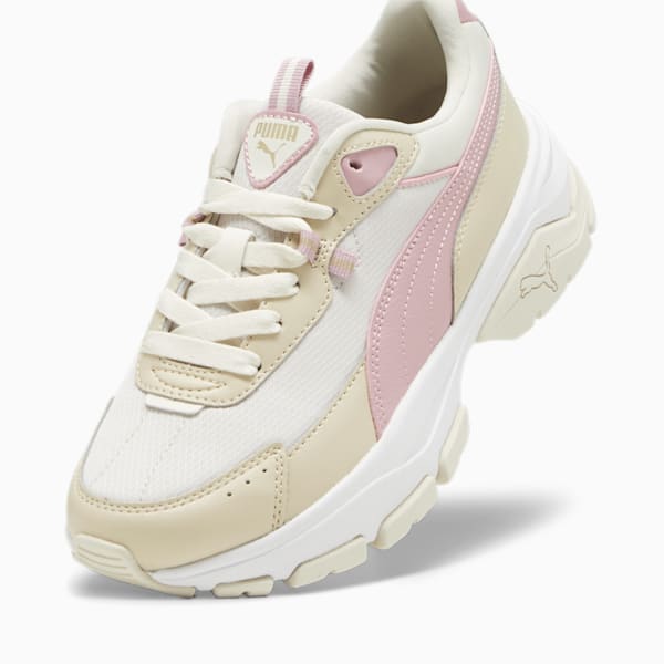 Cassia Via Women's Sneakers, Alpine Snow-Future Pink-Granola-PUMA Gold, extralarge-IND