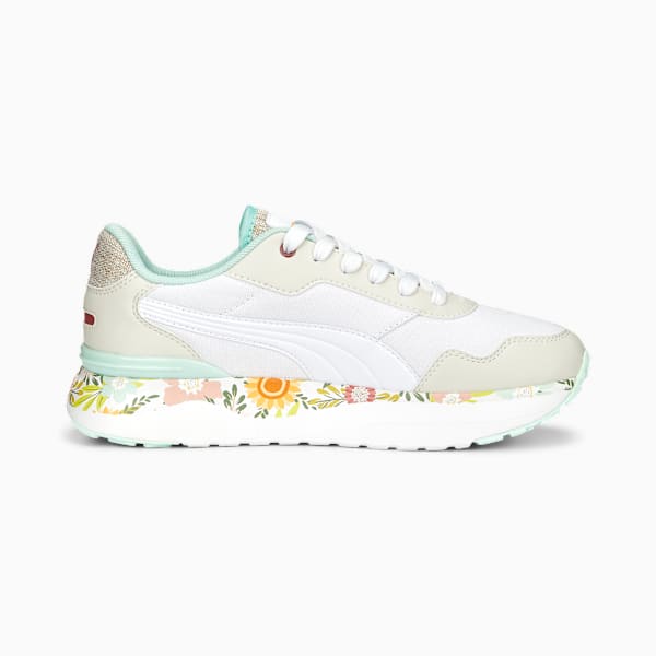 R78 Voyage Wild Garden Women's Sneakers, Vapor Gray-PUMA White-Minty Burst, extralarge-IND