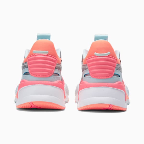 RS-X Club Galactic Women's Sneaker, Nimbus Cloud-Blue Glow-Sunset Glow, extralarge