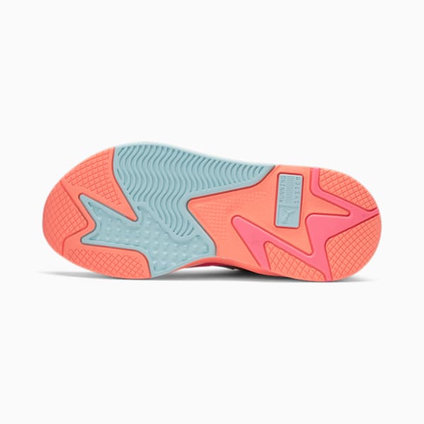 RS-X Club Galactic Women's Sneaker, Nimbus Cloud-Blue Glow-Sunset Glow, extralarge