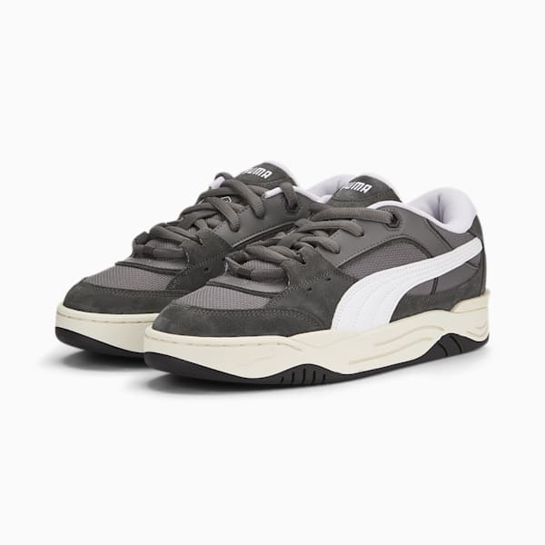 ユニセックス スケートボード PUMA-180 スニーカー, Vapor Gray-Shadow Gray-PUMA Black, extralarge-JPN