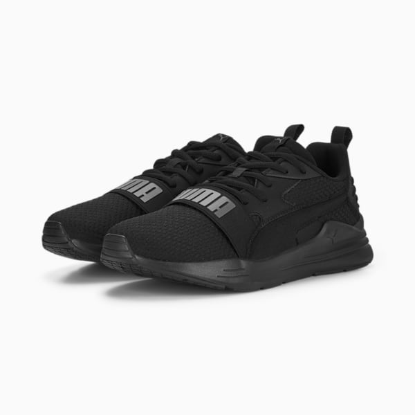 Wired Run Pure Unisex Sneakers, PUMA Black-PUMA Black-Shadow Gray, extralarge-IND