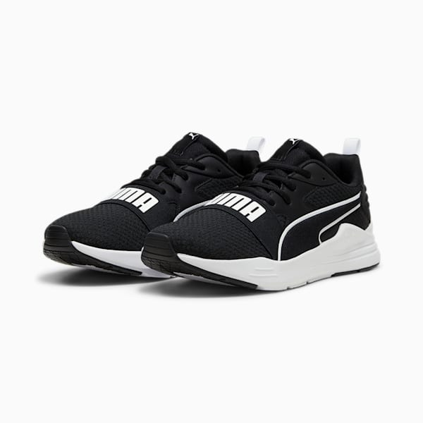 Wired Run Pure Unisex Sneakers, PUMA Black-PUMA White, extralarge-IND