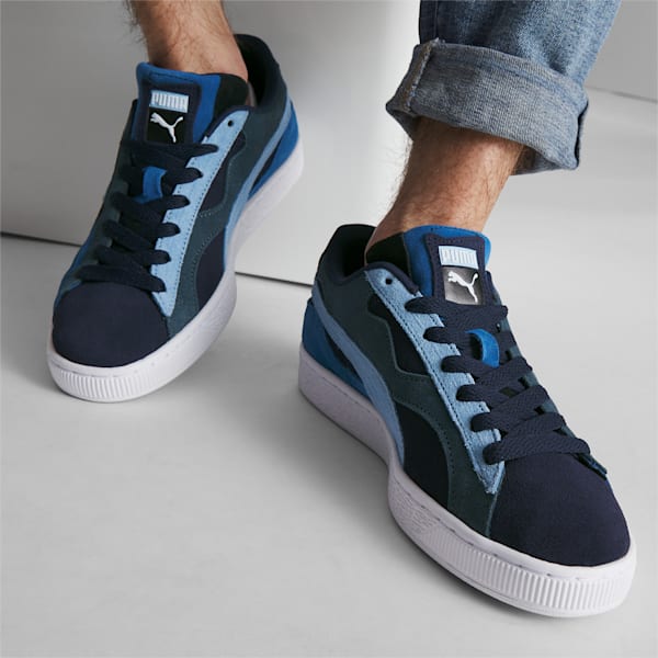 Suede Camowave Men's Sneakers, PUMA Navy-Clyde Royal-Day Dream, extralarge
