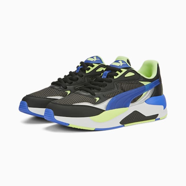 X-Ray Speed Virtual Unisex Sneakers, PUMA Black-Royal Sapphire-Fast Yellow, extralarge-IDN