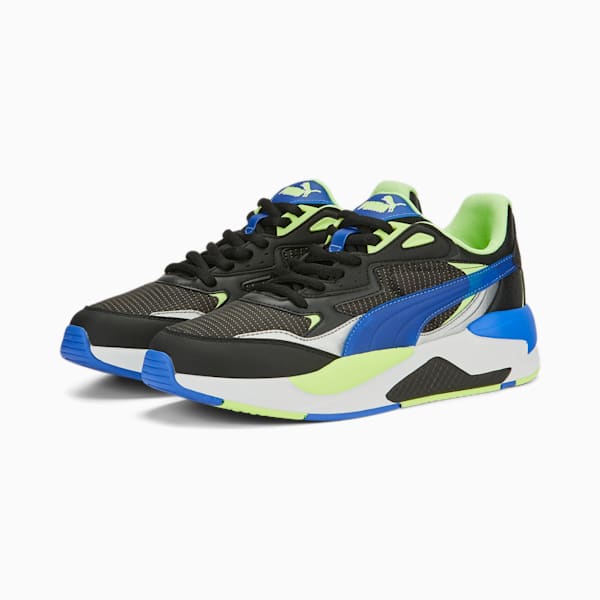 X-Ray Speed Virtual Unisex Sneakers, PUMA Black-Royal Sapphire-Fast Yellow, extralarge-IND