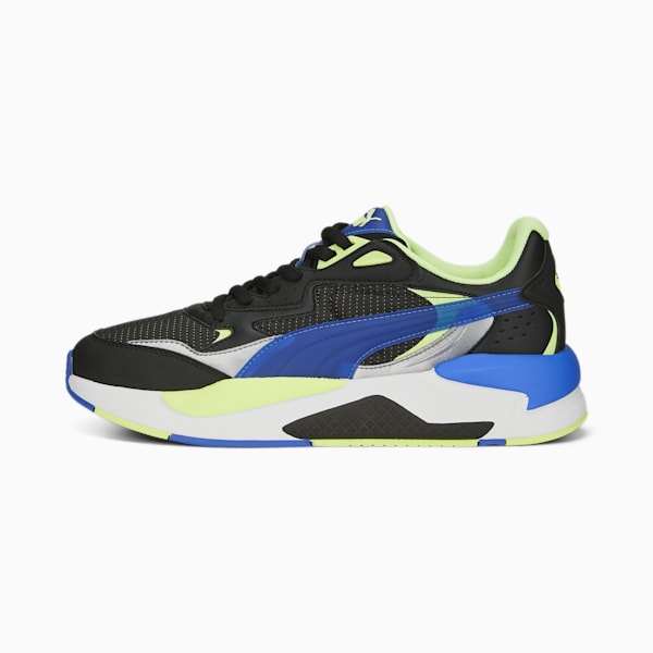 X-Ray Speed Virtual Unisex Sneakers, PUMA Black-Royal Sapphire-Fast Yellow, extralarge-IDN