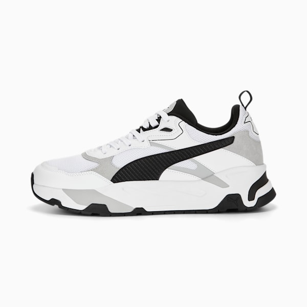 ユニセックス トリニティ スニーカー, PUMA White-PUMA Black-Cool Light Gray, extralarge-JPN
