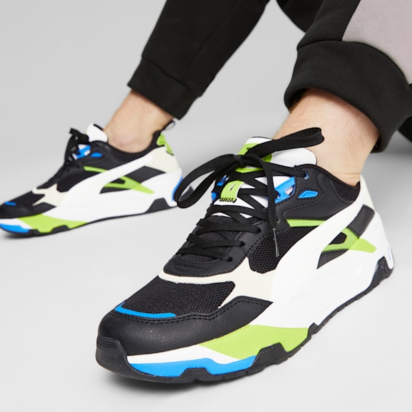 Tenis Hombre Trinity, PUMA Black-PUMA White-Lime Smash, extralarge