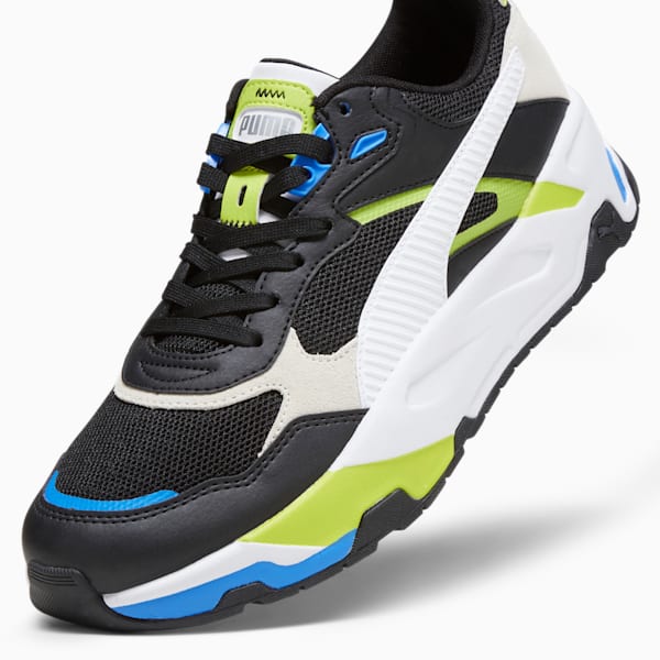 Trinity Men's Sneakers, PUMA Black-PUMA White-Lime Smash, extralarge