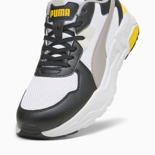 Trinity Lite Men's Sneakers, PUMA White-Concrete Gray-PUMA Black, extralarge-IND