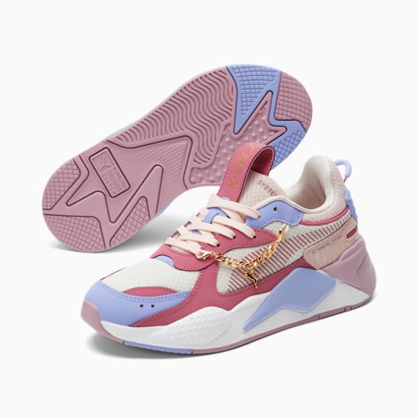 RS-X Sensualist Women's Sneakers, Pristine-Dusty Orchid-Island Pink, extralarge