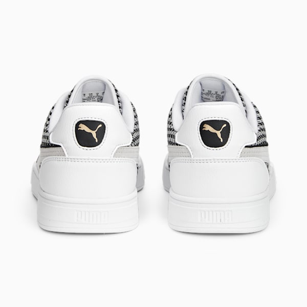 Caven Dime Houndstooth Sneakers, PUMA White-PUMA Black-PUMA Gold, extralarge-IND