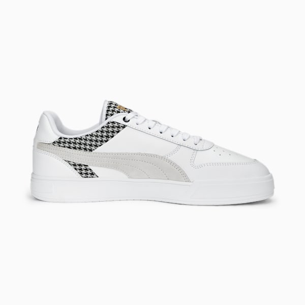 Caven Dime Houndstooth Sneakers, PUMA White-PUMA Black-PUMA Gold, extralarge-IND