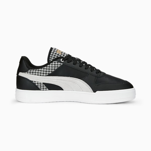Caven Dime Houndstooth Unisex Sneakers, PUMA Black-PUMA White-PUMA Gold, extralarge-IND
