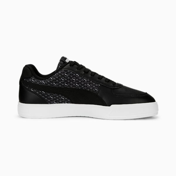 Puma Caven Logo Power Unisex Sneakers, PUMA Black-Cool Mid Gray-PUMA White, extralarge-IND