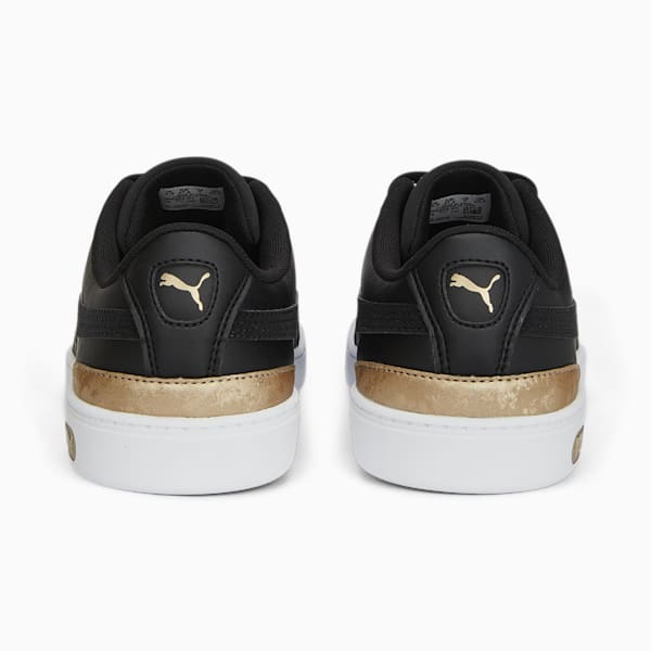 Vikky V3 Space Metallics Women's Sneakers, PUMA Black-PUMA Gold-PUMA White, extralarge-AUS