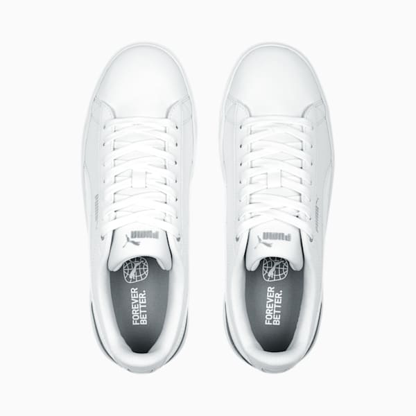 Vikky V3 Space Metallics Women's Sneakers, PUMA White-PUMA Silver-Matte Silver, extralarge-IND