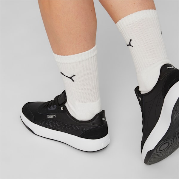 Tori Laser Cut Women's Sneakers, PUMA Black-Strong Gray-PUMA Silver-PUMA White, extralarge-IND
