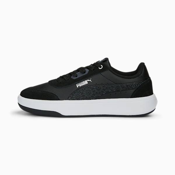 Tori Laser Cut Women's Sneakers, PUMA Black-Strong Gray-PUMA Silver-PUMA White, extralarge-IND