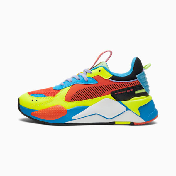 RS-X Water Fight Sneakers Big Kids, Cherry Tomato-Yellow Alert-Ocean Dive, extralarge