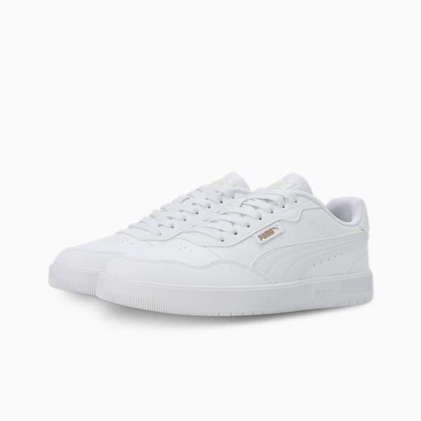 Court Ultra Lite Sneakers, PUMA White-PUMA White-PUMA Gold, extralarge-IND