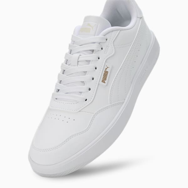 Court Ultra Lite Unisex Sneakers, PUMA White-PUMA White-PUMA Gold, extralarge-IND