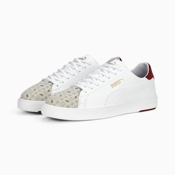 PUMA Serve Pro Lite CNY Unisex Sneakers, PUMA White-Intense Red-PUMA Gold, extralarge-IDN