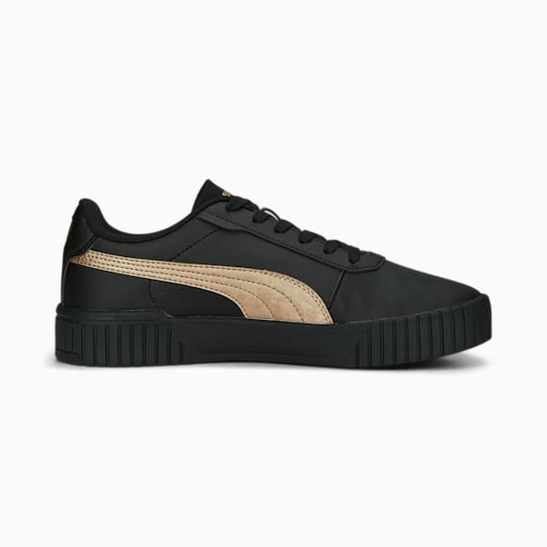 Carina 2.0 Space Metallics Women's Sneakers, PUMA Black-PUMA Gold, extralarge-IND