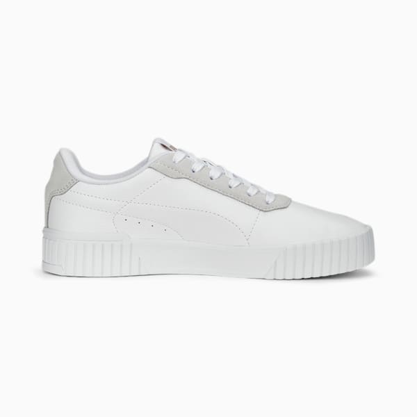Carina 2.0 Laser Cut Women's Sneakers, PUMA White-Pristine-PUMA Gold, extralarge-IND