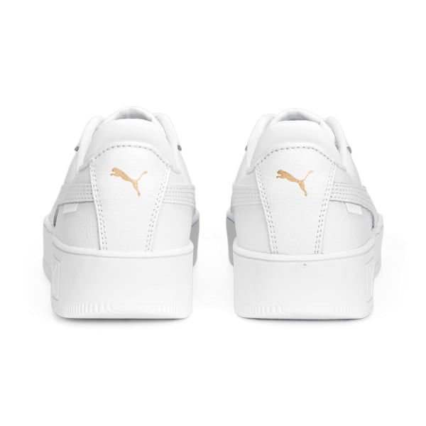 ウィメンズ キャリーナ ストリート スニーカー, PUMA White-PUMA White-PUMA Gold, extralarge-JPN