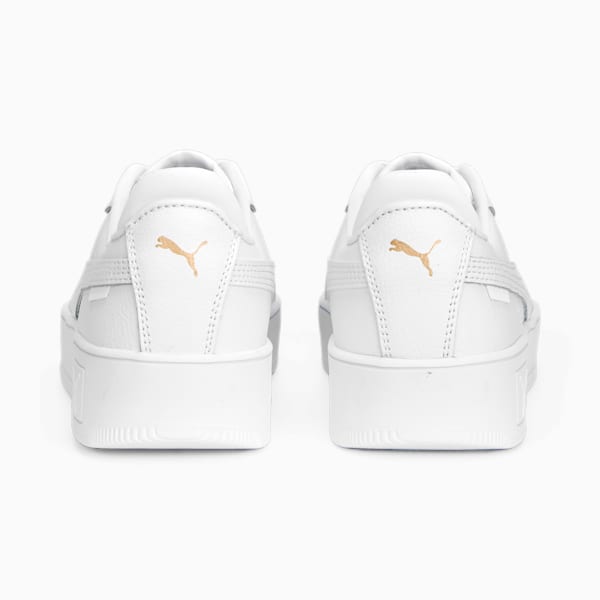 Tenis para mujer Carina Street, PUMA White-PUMA White-PUMA Gold, extralarge