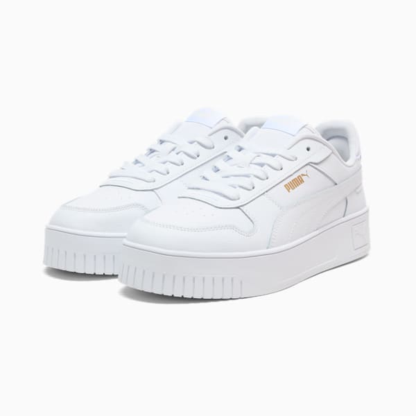 Sneakers Carina Femme, PUMA White-PUMA White-PUMA Gold, extralarge