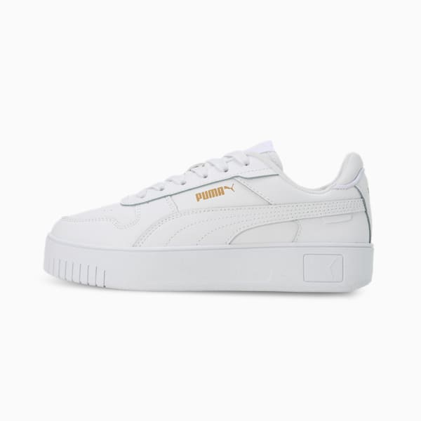 Carina Street Women's Sneakers, PUMA White-PUMA White-PUMA Gold, extralarge-IND