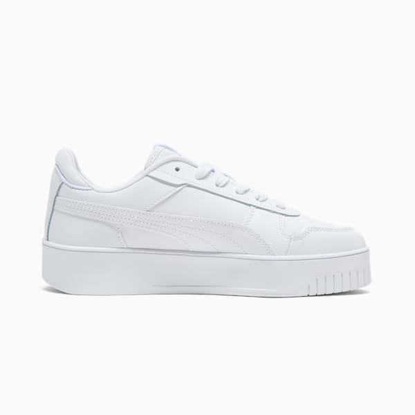 Tenis para mujer Carina Street, PUMA White-PUMA White-PUMA Gold, extralarge